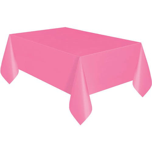 Unique Industries Hot Pink Plastic Table Cover 54 x 108 Rectangle 